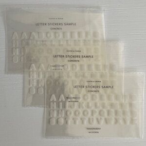 Cloth & Paper Letter Stickers Sample 3x Bundle